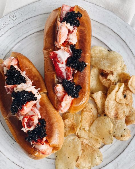 Shared how I made these lobster rolls topped with caviar in my IG stories 🎊 I used @petrossiannyc caviar and @lukeslobster, both came from… Dinner Hosting, Health Lunch, Health Lunches, Brunch Cafe, Dinner Host, Dinner Plans, Dinner Plan, Lobster Roll, Snack Plate