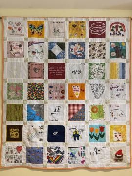 Community Quilt Project, Friendship Quilt, Event Activities, Community Engagement, Small Quilts, Fabric Squares, Square Quilt, Cotton Material, Quilting Projects