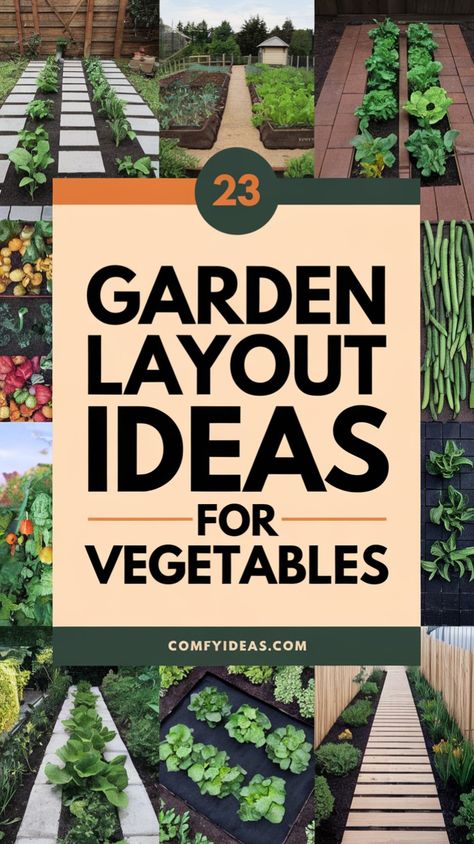 Explore creative ways to design your vegetable garden and beyond. These layout ideas help maximize space, boost productivity, and enhance the aesthetic of your garden. Visit our site for expert tips and inspiration. Vegetable Garden Borders, Intercropping Garden Layout, Tea Garden Design Landscapes, Spring Vegetable Garden Layout, Large Garden Design Layout, In Ground Vegetable Garden Design, Flower And Vegetable Garden Combined, In Ground Garden Layout Ideas, Home Garden Layout