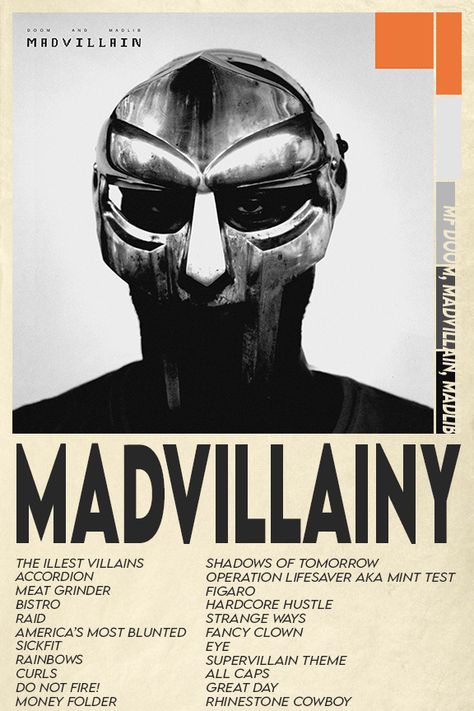 Madvillainy Wallpaper, Madvillainy Poster, Mf Doom Poster Vintage, Mf Doom Album Cover Wallpaper, Mf Doom Aesthetic Poster, Mf Doom Polaroid Poster, Madvillainy Album Cover, Vintage Music Posters Mf Doom, Hip Hop Poster