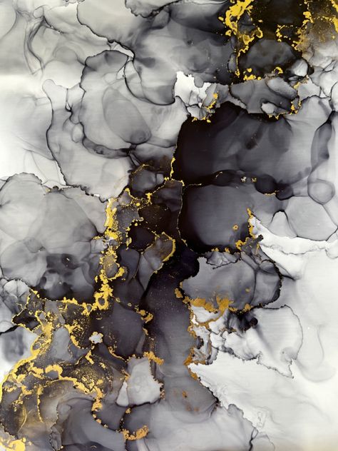 Gold Tattoo Ink, Pastel Colors Art, Black And Gold Aesthetic, Marble Abstract, Japanese Art Prints, Business Colors, Gold Watercolor, Ink Artwork, Paint Paint