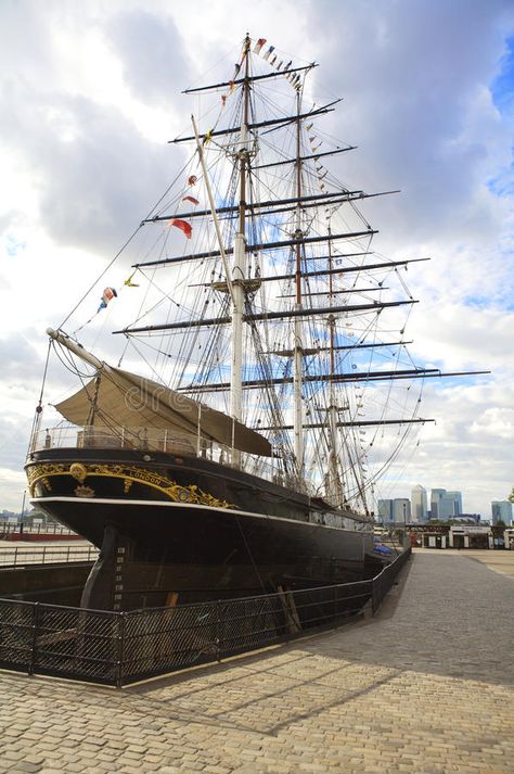 Cutty Sark in Greenwich, London. Cutty Sark ship which is docked in Greenwich on #Sponsored , #Sponsored, #sponsored, #Sark, #docked, #ship, #Cutty Cutty Sark Ship, London Editorial, Greenwich London, Cutty Sark, Design Fonts, Quirky Wedding, Amazing Spaces, River Thames, Central London