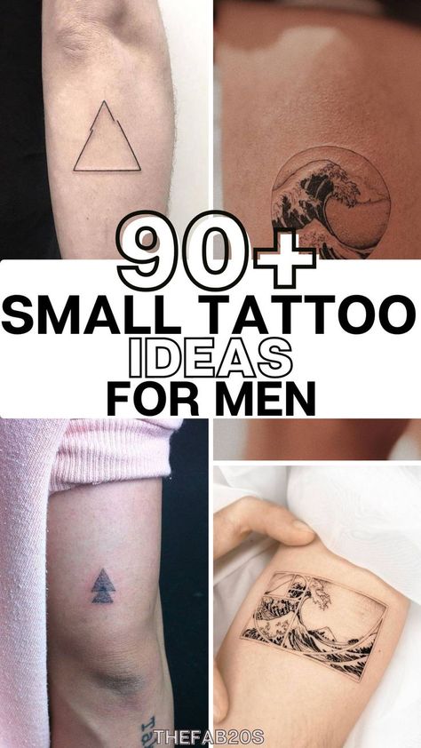 I love these stunning small tattoo ideas for men! These unique small tattoo designs are PERFECT for guys. If you are looking foor a meaningful small tattoo design, we've got you covered! Tattoo Meanings For Men, Grunge Tattoos For Guys, Change Tattoo Ideas Symbols, Starter Tattoos Ideas For Men, Tiny Tattoos Men, Meaningful Word Tattoos For Men, Simple Tattoo Designs Men, Men First Tattoo Ideas, Cool Small Tattoos For Men Unique