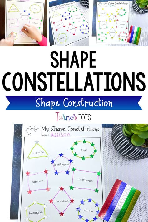 Constellations For Preschoolers, Space Preschool Theme Activities, Constellations Preschool Activities, Counting Stars Preschool Activity, Preschool Space Art Activities, Stars Preschool Crafts, Earth And Sky Preschool Activities, Star Theme Preschool Activities, Space Math For Preschool