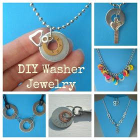 Crafty Imaginings & Silly Things: More DIY Washer Jewelry Tab Jewelry, Washer Crafts, Washer Bracelet, Soda Tab, Washer Jewelry, Diy Jewelry Rings, Hardware Jewelry, Metal Stamped Jewelry, Leather Crafting