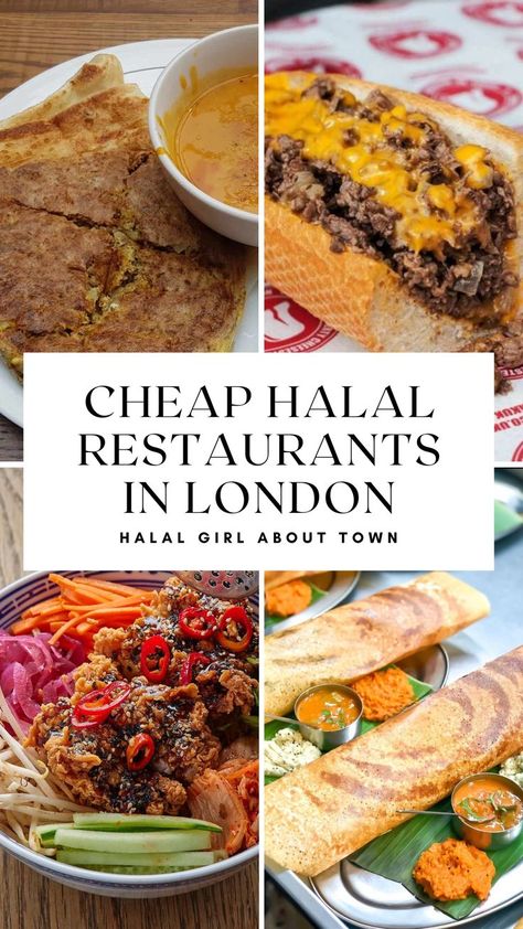 A list of affordable halal restaurants in London. Halal Food Places In London, Halal Food London, Halal Restaurant London, Food Places In London, Halal Desserts, London Places To Eat, Gluten Free London, Breakfast On A Budget, Restaurants London