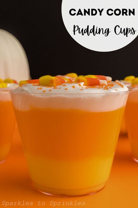 Halloween Friends, Trifle Dish, Spooky Food, Corn Pudding, Pudding Cups, Individual Servings, Trifle, Candy Corn, Meals For The Week