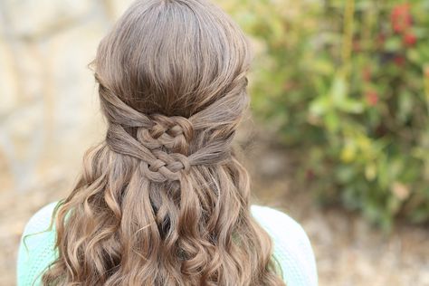 3 Ways to Wear a Celtic Knot | St Patrick's Day Hairstyles | Cute ... Cute Hairstyles Updos, Celtic Hair, Wedding Hairstyles Tutorial, Hair Knot, Dance Hairstyles, Celtic Knots, Hairstyle Gallery, Braided Hairstyles For Wedding