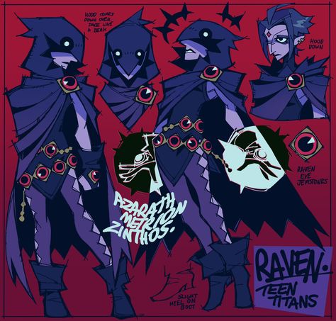 Raven Redesign, Titans Fanart, Noodle Art, All Spiderman, Cartoon City, The Noodle, Teen Titans Fanart, Goth Guys, Univers Dc