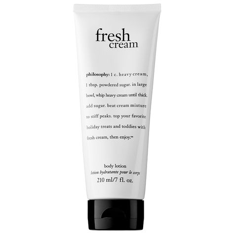 Fresh Cream Body Lotion, Philosophy Beauty, Philosophy Fresh Cream, Philosophy Products, Scented Body Oils, Fashion Thoughts, Scented Lotion, Cream Body, Sephora Beauty