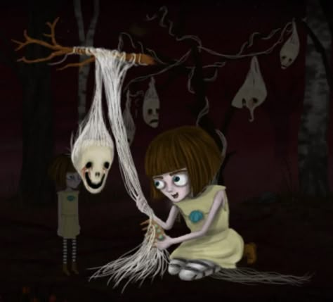 Fran Bow, Strange Creatures, Long White Hair, Bow Art, Little Misfortune, Desenhos Gravity Falls, Arte Peculiar, Bow Wallpaper, Indie Horror