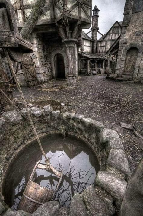 Skyrim In Real Life Building Landscape, Ancient Structures, Medieval Buildings, Heart Aches, Abandoned Village, Medieval Aesthetic, Fantasy Town, Abandoned Things, Rpg Characters