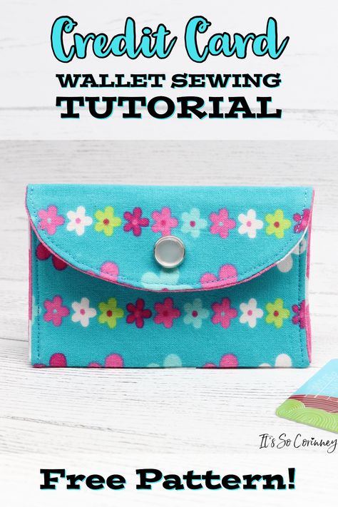 Diy Credit Card Holder Pattern, Wallet Template Free Printable, Card Purse Pattern, Diy Wallet Pattern Free, Credit Card Wallet Pattern, Credit Card Holder Pattern, Card Wallet Diy, Card Wallet Tutorial, Small Wallet Pattern