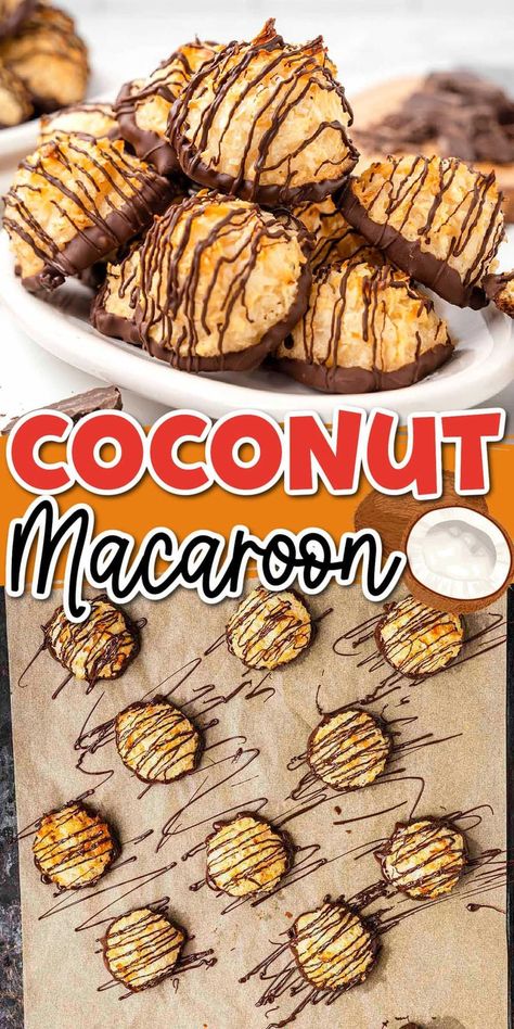 Best Macaroon Recipe, Gluten Free Macaroons, Gluten Free Coconut Macaroons, Easy Coconut Macaroons, Coconut Macaron, Macaroon Cookies Recipe, Coconut Macaroon Cookies, Cookies 2023, Chocolate Coconut Macaroons