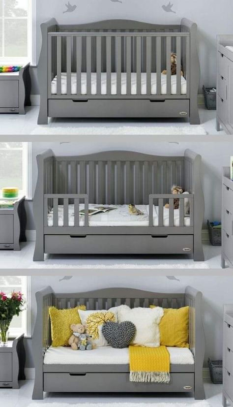 Luxe Nursery, Baby Crib Designs, Sleigh Cot Bed, Sleigh Cot, Bed Cot, Small Baby Room, Best Baby Cribs, Cozy Baby Room, Crib Design