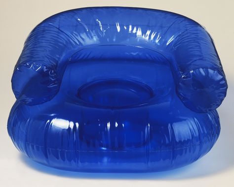 A plastic blow-up chair. It was remarkably comfortable (all things considered). Inflatable Furniture 90s, Dolphin Bedroom, Blow Up Furniture, Themed Hotel Rooms, 90s Bedroom, Rv Dreams, Inflatable Furniture, Inflatable Chair, Pool Chairs