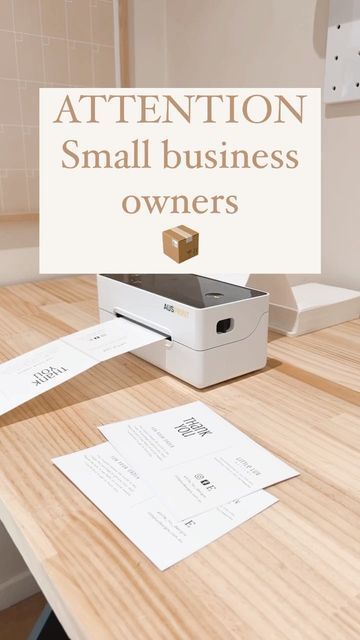 Small Business Printer, Thermal Label Printer Ideas, Thermal Printer Stickers Small Business, Thermal Printer Sticker Ideas, Thermal Printer Ideas, Printer For Small Business, Business Office Ideas, Futuristic Bedroom, Vinyl Printer