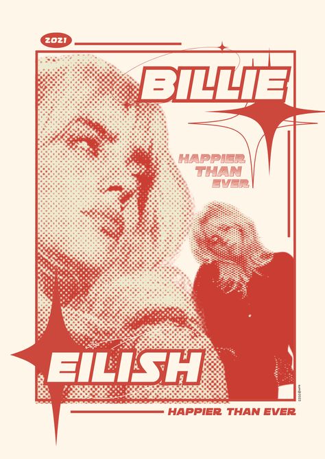 Billie Eilish Poster, Grunge Posters, Banner Web, Happier Than Ever, Music Poster Design, Dorm Posters, Poster Room, Picture Collage Wall, Bedroom Posters