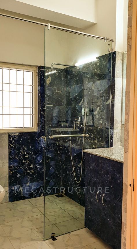 Tempered glass installation Bathroom Glass Partition, Shower Glass Partition, Bathroom Designs 2023, Shower Partition, Glass Partition Designs, Shahid Khan, Shower Glass, Bathroom Decor Luxury, Glass Partition