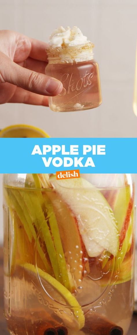 image Apple Pie Vodka, Diy Pie, Apple Vodka, Lemon Vodka, Drink Party, Vodka Recipes, Infused Vodka, Absolut Vodka, Vodka Drinks