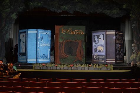 Into The Woods Set Design Ideas, Into The Woods Set Design, Into The Woods Set, Into The Woods Musical, Book Backdrop, Tree Props, Storybook Illustration, Wood Props, Foam Carving