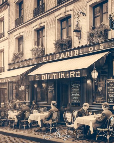 🗣️ Stepping back in time to early 20th-century Paris. 🇫🇷 ✨ Classic French bistros like these were the epitome of charm and elegance. #ThrowbackThursday #FoodHistory #OldWorldCharm #MAYAiCEO #Foodie #Yummy #France #Paris #Throwback French Dinner Parties, Paris 1920s, 1920s France, France History, 20th Century Aesthetic, 19th Century France, Market Restaurant, Dead Plate, Restaurant Pictures