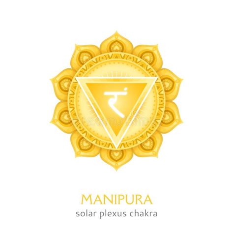 Manipura, solar plexus chakra symbol. Colorful mandala. Vector illustration. Design vector illustration Solar Plexus Chakra Healing, The Solar Plexus Chakra, Sacral Chakra Healing, Manipura Chakra, Chakra Healing Meditation, Holi Party, Root Chakra Healing, Chakra Symbols, Chakra Art