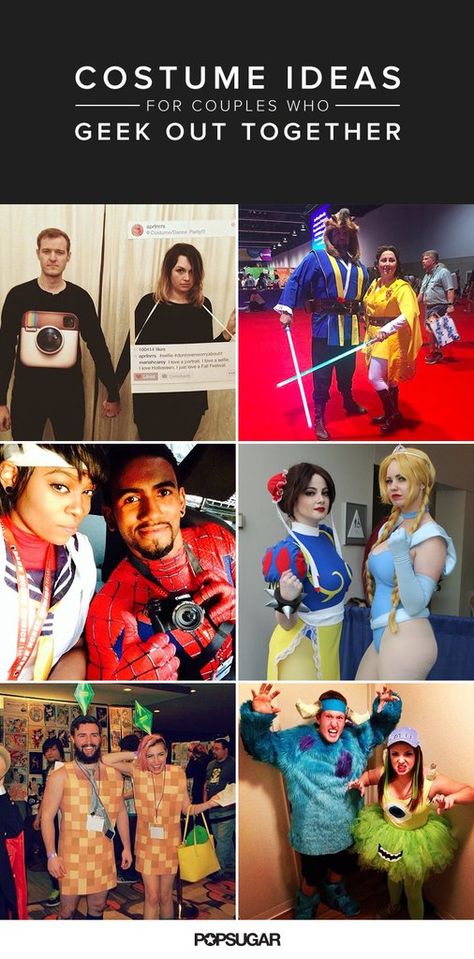 60 Costume Ideas For Couples Who Love to Geek Out Together Geeky Halloween Costumes For Couples, Xmen Couple Costume, Scifi Couples Costumes, Sci Fi Couples Costumes, Comiccon Costume Ideas Couple, Nerdy Halloween Costumes Couples, Comicon Cosplay Couples, Nerdy Couple Halloween Costumes, Sci Fi Halloween Costumes