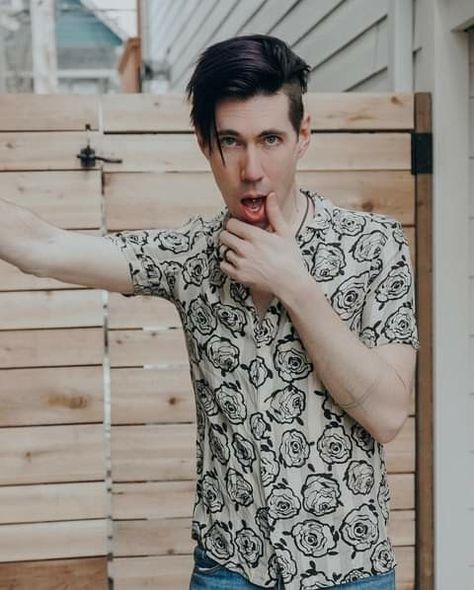 Marianas Trench Band, Josh Ramsay, Marianas Trench, Happy Bday, Famous People, Hair Inspiration, Casual Button Down Shirt, Men Casual, Band