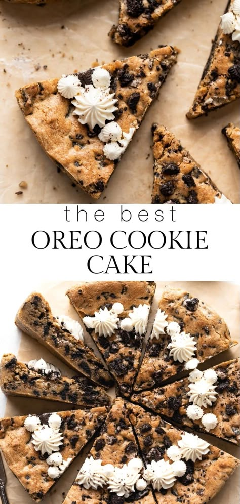 Oreo Cookie Cake Decorating Ideas, Decorated Cookie Cake Birthday, Oreo Cookie Cake Recipe, Cake Receipt, Cambrea Bakes, Oreo Cookie Cake, Oreo Frosting, Homemade Buttercream, Homemade Buttercream Frosting