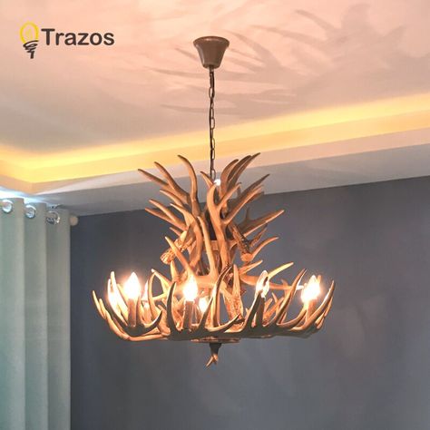 Favorite tweet by @at_aliexpress Deer Antler Chandelier, Europe Country, Antler Lamp, Bar Chandelier, Retro Chandelier, Chandelier Chain, Antler Chandelier, Deer Horn, Art Deco Lighting