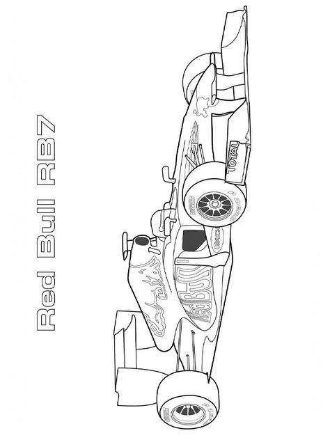 Formula 1 Red Bull racing Colouring page Red Bull F1 Car Drawing, Formula 1 Colouring Pages, Red Bull F1 Drawing, Formula 1 Coloring Pages, Formula 1 Car Sketch, Formula 1 Drawing Easy, F1 Coloring Pages, Formula 1 Sketch, Formula 1 Drawing