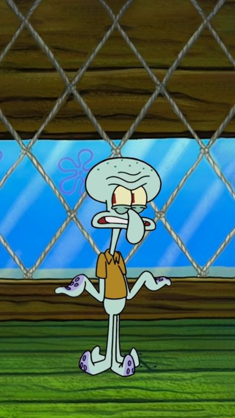 Squidward 3d Wallpaper, Squid Word Spongebob, Squid Ward Wallpaper, Angry Squidward, Squidward Pictures, Happy Squidward, Slay Characters, Squidward Clarinet, Squidward Aesthetic