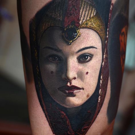 Amidala Tattoo, Boba Fett Tattoo, Pilot Tattoo, Nikko Hurtado, Queen Amidala, Star Wars Quotes, Geek Tattoo, Star Wars Facts, Star Wars Tattoo