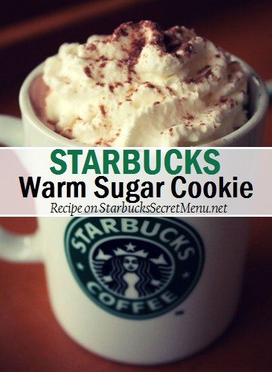 Starbucks Warm Sugar Cookie! #starbuckssecretmenu Recipe here: http://starbuckssecretmenu.net/warm-sugar-cookie-starbucks-secret-menu/ Resep Starbuck, Minuman Starbucks, Starbucks Orders, Secret Starbucks Drinks, Secret Menu Items, Starbucks Secret Menu Drinks, Starbucks Secret, Starbucks Menu, How To Order Starbucks