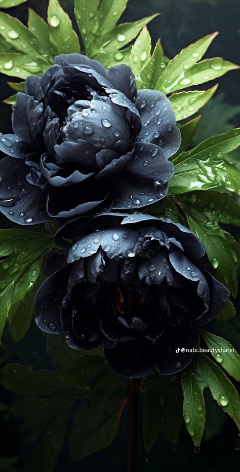 Dark Peonies, Black Plants, Love Rose Flower, Gothic Flowers, Black Peony, Goth Garden, Strange Flowers, Gothic Garden, Midnight Garden