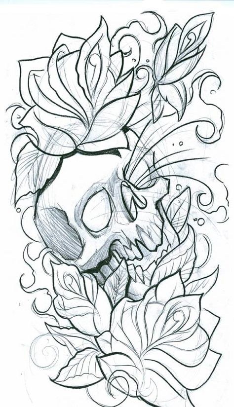 . Tony Ciavarro, Free Tattoo Designs, Skull Art Drawing, Chicano Drawings, Skulls Drawing, Graffiti Style Art, Skull Tattoo Design, Tattoo Art Drawings, Desenho Tattoo