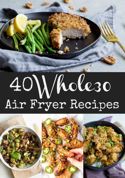 You'll love this roundup of 30 Whole30 Air Fryer Recipes that are also Paleo and Keto. From breakfast to dinner, veggies, and even appetizers! Whole 30 Air Fryer Recipes, Whole 30 Air Fryer, Whole30 Air Fryer, Paleo Menu, Air Fryer Recipes Snacks, Whole 30 Meal Plan, Whole 30 Diet, Paleo Recipe, Air Fryer Dinner Recipes