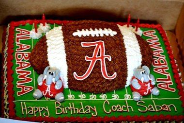 Alabama Birthday Cakes, Alabama Cakes, Happy Birthday Coach, Drake's Birthday, Holiday Recipies, 61st Birthday, Happy Birthday Cookie, 61 Birthday, 13 Birthday Cake