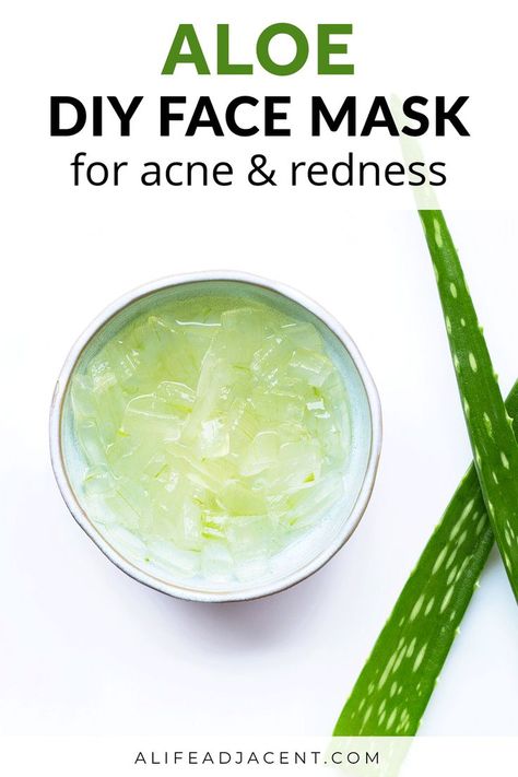 Aloe Vera For Skin Diy, Aloe Vera Face Mask For Acne, Aloe Vera Face Mask Diy Glowing Skin, Diy Aloe Vera Face Mask, Skincare Homemade, Aloe Face Mask, Face Mask For Glowing Skin, Mask For Glowing Skin, Aloe Vera Mask