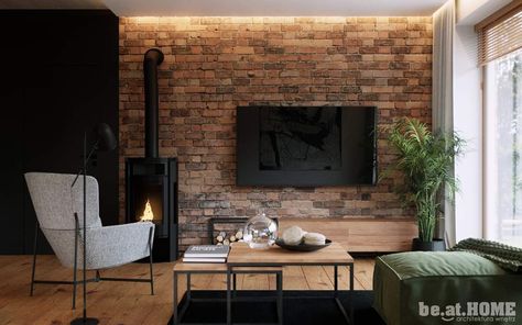 Brick Wall Tv Room Decor, Brick Wall Behind Tv, Brick Wall Tv Unit Design, Brick Media Wall, Red Brick Wall Living Room, Tv On Brick Wall, Brick Feature Wall Living Room, Brick Tv Wall, Brick Wall Tv