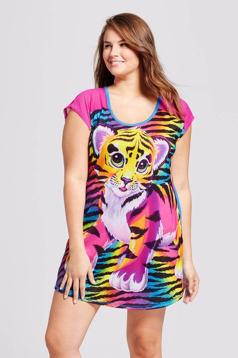 Target's New Lisa Frank PJs Ooze Nostalgia — and We Want Every Freakin' Item Lisa Frank Aesthetic Clothes, Lisa Frank Outfit Ideas, Lisa Frank Outfit, Lisa Frank Clothing, Kidcore Fashion, Lisa Frank, Love Only, Sleep Shirt, Plus Size Womens Clothing