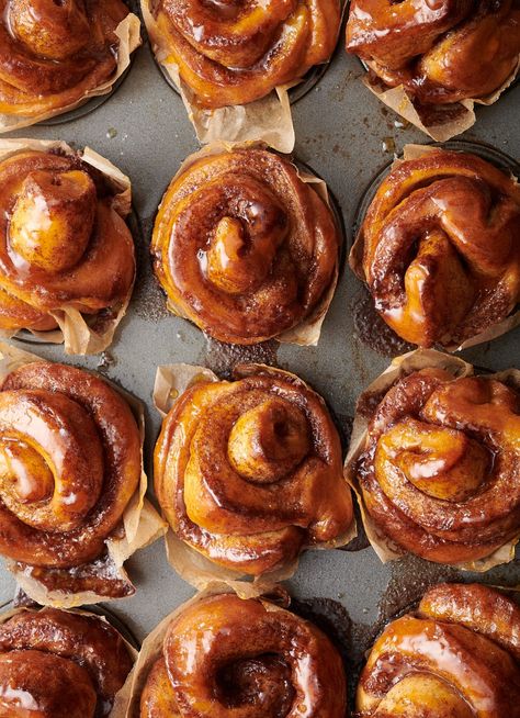 Glazed Cardamom Buns | dish » Dish Magazine Swedish Rolls, Swedish Cardamom Buns Recipe, Cardamom Buns Recipe, Bun Making, Brioche Dough, Cardamom Buns, Winter Dishes, Good Pie, Easter Baking