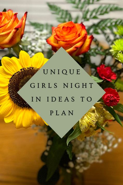 The Ultimate List of Girls Night In Ideas - The Blog Mom September Girls Night Theme, Party Ideas For Ladies Night, Ladies Night In Ideas Activities, Moms Get Together Ideas, Easy Ladies Night Crafts, Girlfriend Get Together Ideas, Christmas Craft Ladies Night, Neighborhood Ladies Night Ideas, Diy Ladies Night Ideas