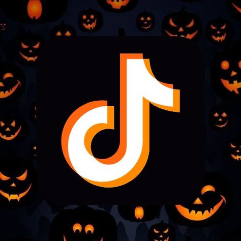 Halloween Tik Tok Icon, Halloween Tiktok Logo, Halloween Tiktok Icon, Widget Halloween, App Icon Halloween, Iphone Board, Tiktok App Icon, All Apps Icon, Band App