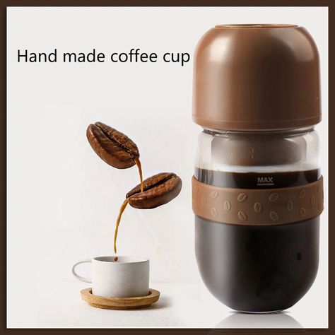 Portable Coffee Maker, Coffee Bean Grinder, Portable Blender, Coffee Powder, Ground Coffee, Office Travel, Nutribullet Blender, Coffee Grinder, Freshly Ground