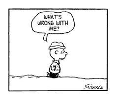 This is trully how I felt for many yrs before my diagnoses... Just trying to put it out of my mind while slowly loosing it! But with an Answer came some relief... Charlie Brown Aesthetic, Existential Comics, Speaking Prompts, Comic Quotes, What's Wrong With Me, Charlie Brown Quotes, Snoopy Comics, Sticker Tattoo, Cartoon Strip