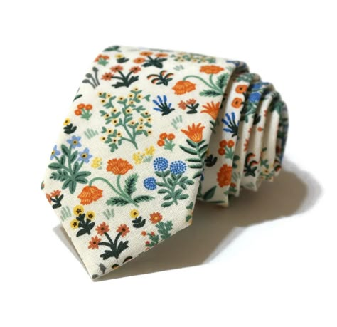 Cream Menagerie Garden Floral Necktie Rifle Paper Co Fabric Pocket Square Wedding Necktie Trendy Wedding Wedding Gift Handmade - Etsy Pocket Square Wedding, Handmade Wedding Gifts, Floral Necktie, Flower Tie, Future Wedding Plans, Garden Party Wedding, Cute Wedding Ideas, Wedding Suit, Wildflower Wedding