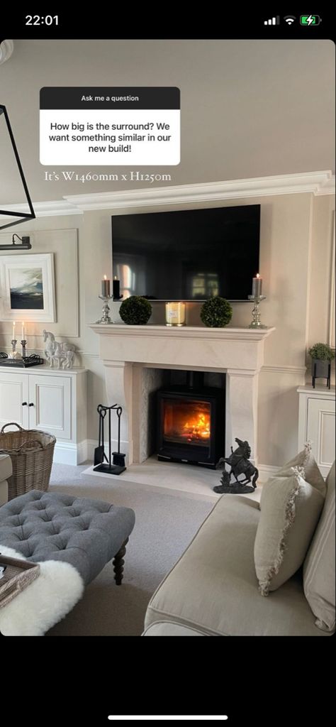 Chimney Breast Ideas, Living Room Built In Units, False Chimney Breast, Alcove Ideas Living Room, Log Burner Living Room, Lounge Room Styling, Living Room Decor Neutral, Chimney Breast, Home Design Living Room