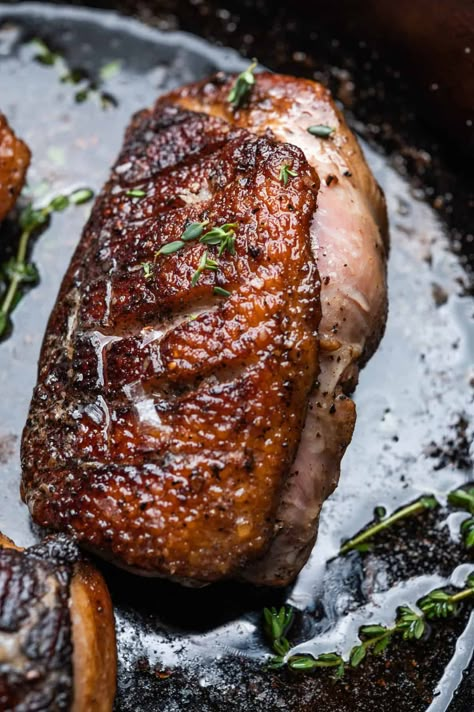 Holiday Duck Recipes, Cooking Duck, How To Cook Duck, Duck Breast Recipe, Duck Breast, Wild Game Recipes, Dinner Party Menu, Duck Recipes, Breast Recipe